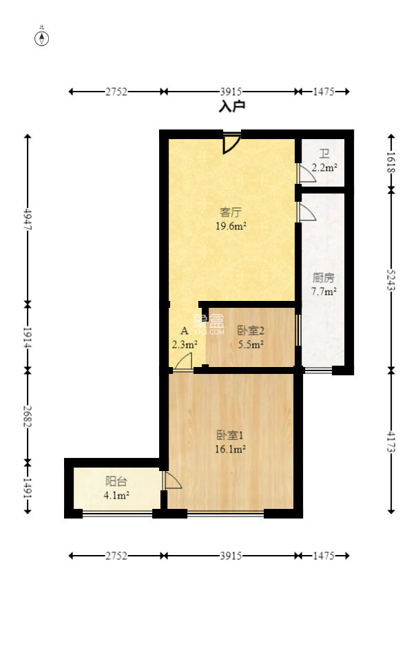 和庄  2室1厅1卫   40.00万