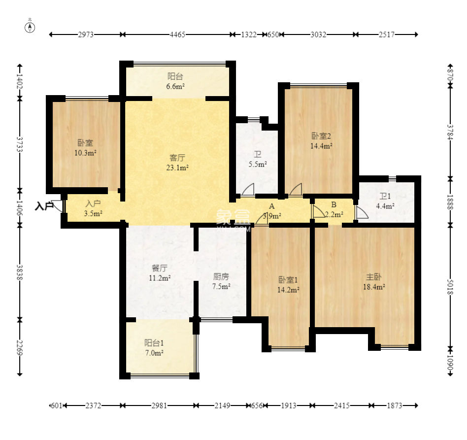 盛地尊域  4室2厅1卫    90.0万