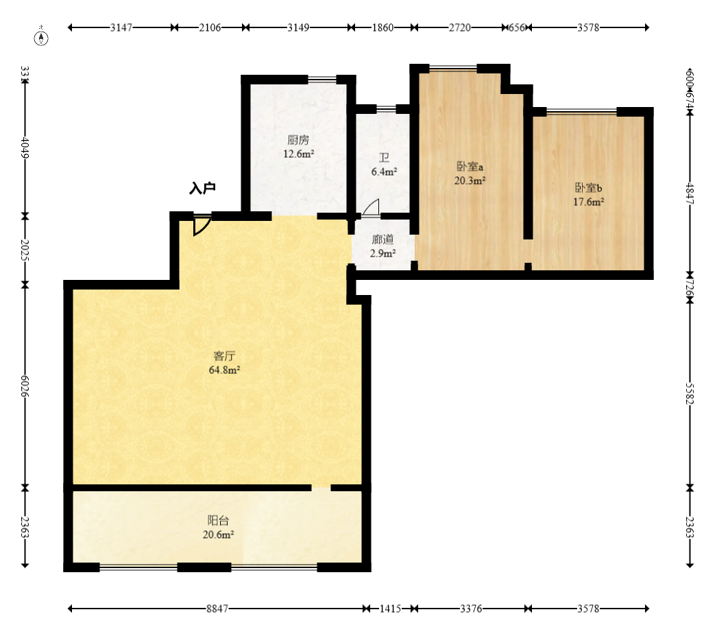 建发央著  4室2厅2卫   300.00万室内图1