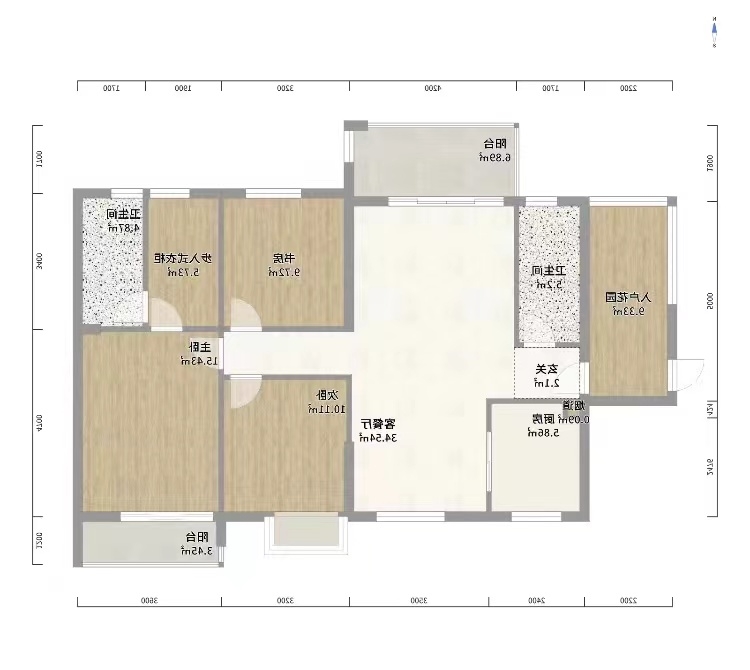 湘江名都 4室2厅2卫 60.75万 湘江名都 4室2厅2卫 60.75万室内图