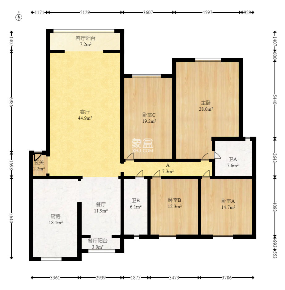 八方小区D区  4室2厅2卫    475.0万