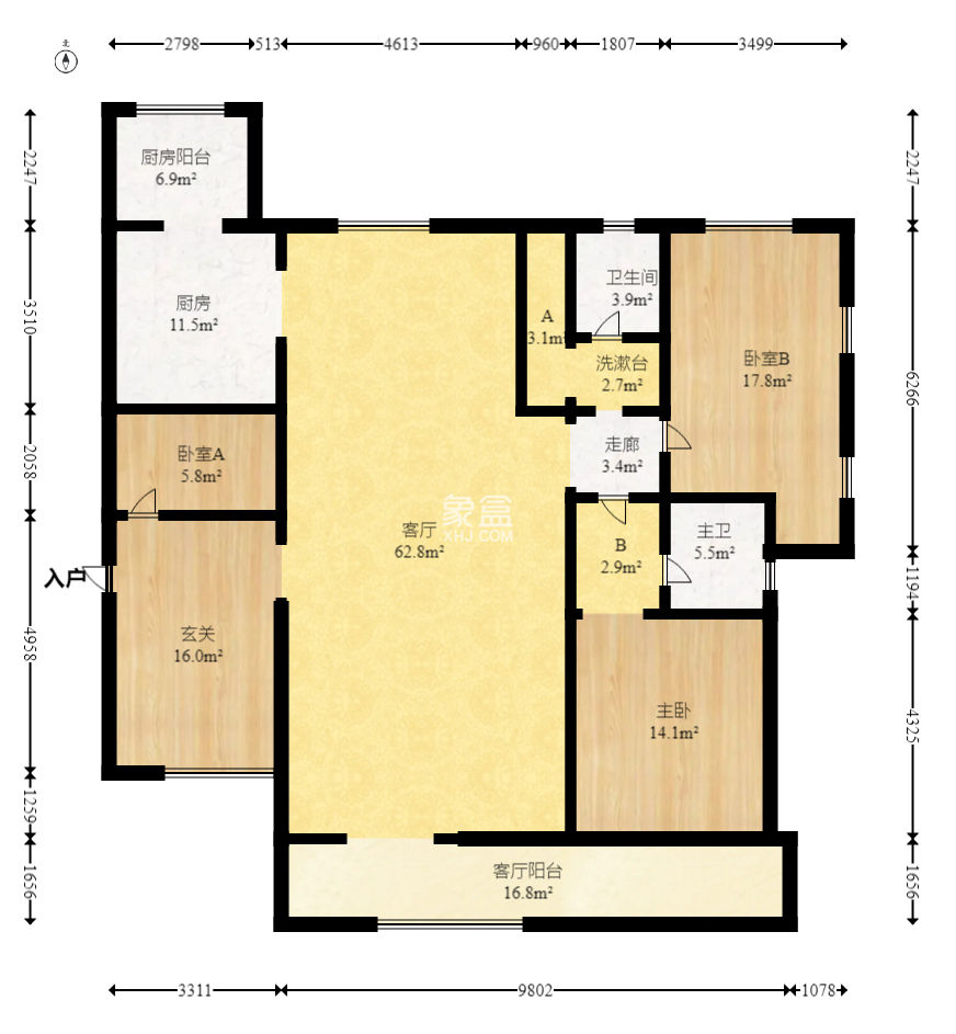 现代雅境园  6室2厅4卫   494.80万