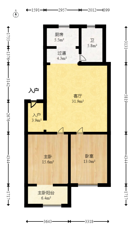 湘绣城  2室2厅1卫    42.8万 湘绣城  2室2厅1卫    42.8万户型图