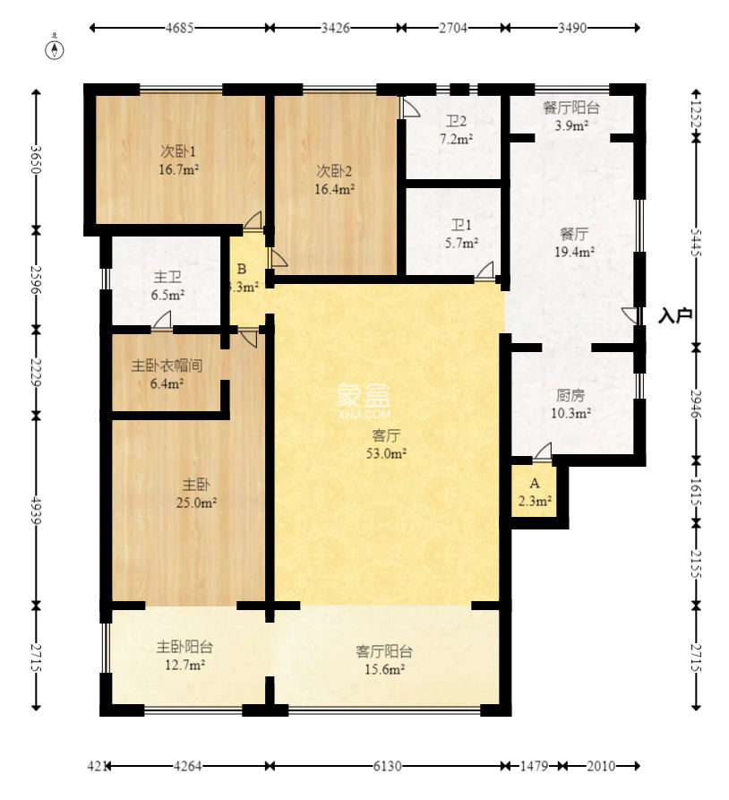 碧桂园威尼斯城  4室2厅3卫    163.98万