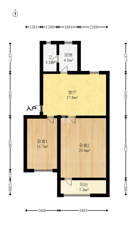 王公塘社区  2室1厅1卫   33.00万