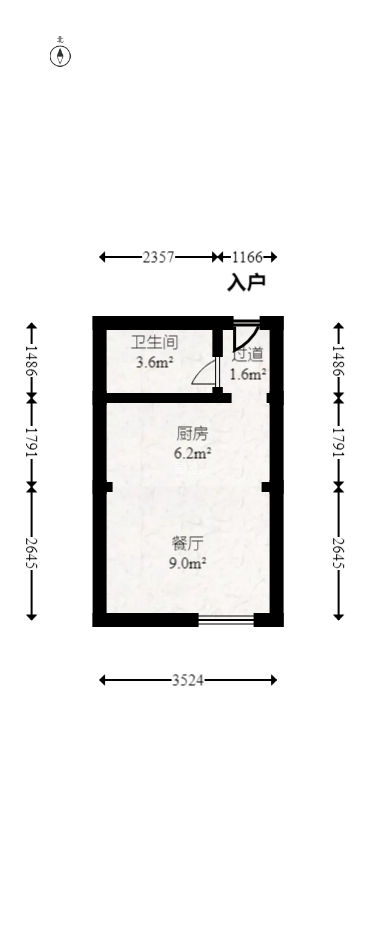雅第大厦  1室1厅1卫   42.00万