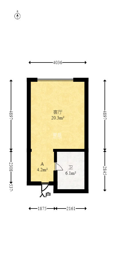 中建悦和城  1室1厅1卫    23.5万 中建悦和城  1室1厅1卫    23.5万户型图