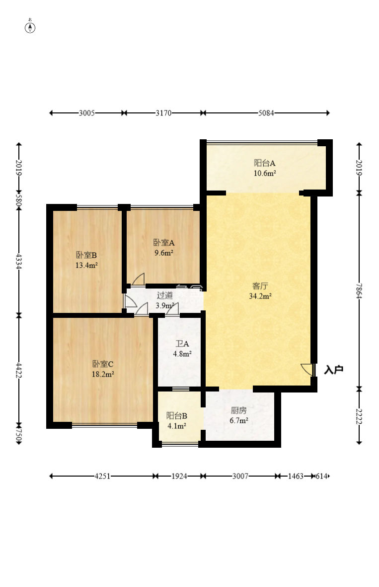 恒大城  3室2厅1卫    82.8万