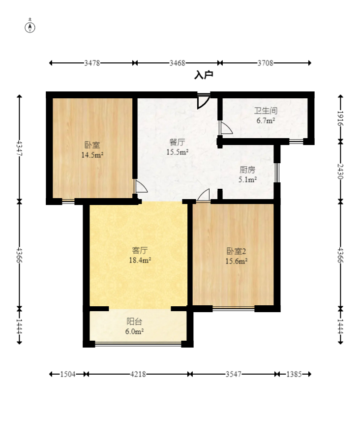湖南有色地质勘查局宿舍(榔梨镇) 2室1厅1卫 52.0万 湖南有色地质勘查局宿舍(榔梨镇) 2室1厅1卫 52.0万户型图