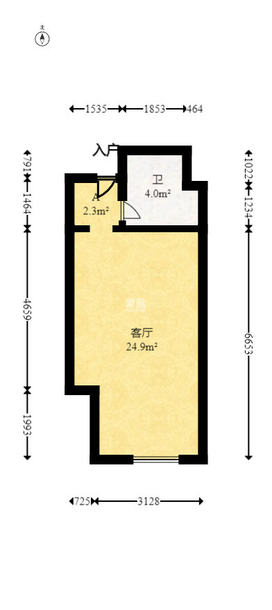 未来漫城  1室1厅1卫   30.00万