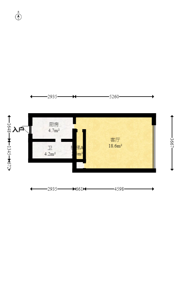 藏珑湖上公馆 2室1厅1卫 40.0万 藏珑湖上公馆 2室1厅1卫 40.0万户型图