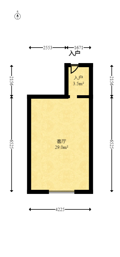 世纪桃花苑  1室1厅1卫   20.00万室内图1