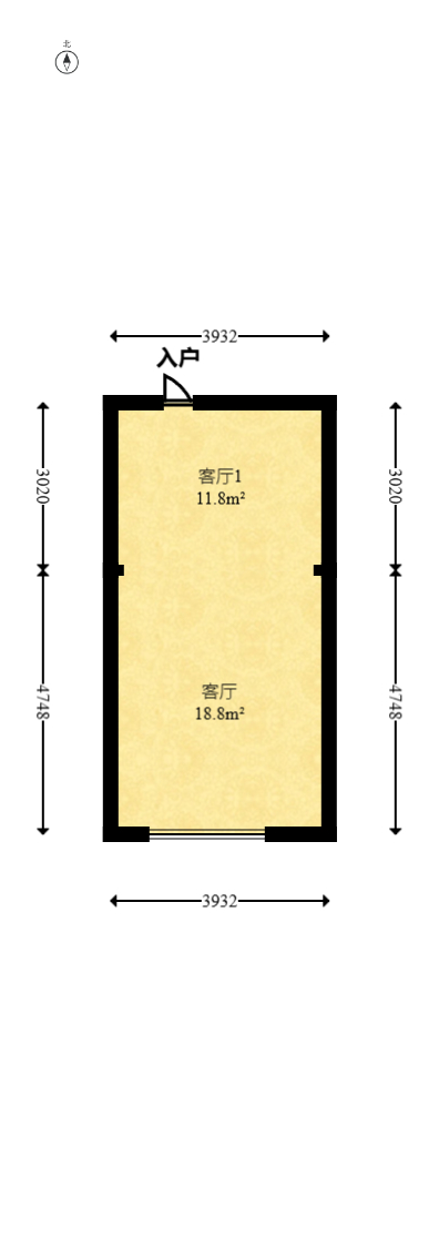 芙蓉万国城MOMA（卓越汇富苑）  1室1厅1卫    23.0万室内图1