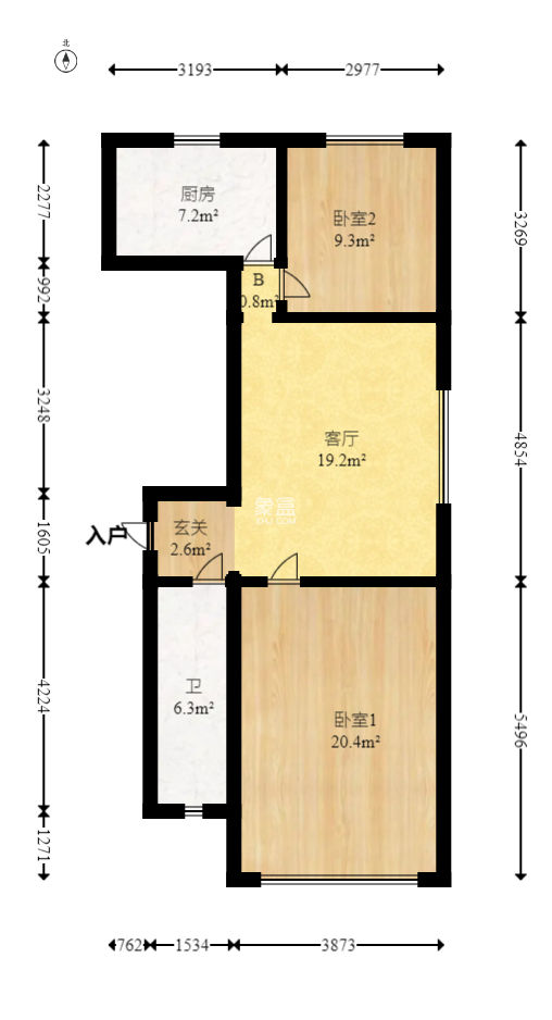 鑫天芙蓉  2室2厅1卫    65.0万