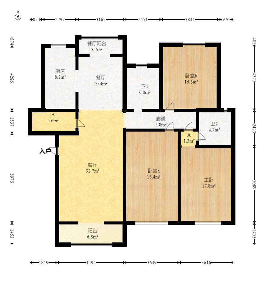 山水英伦  4室2厅2卫    90.0万 山水英伦  4室2厅2卫    90.0万户型图