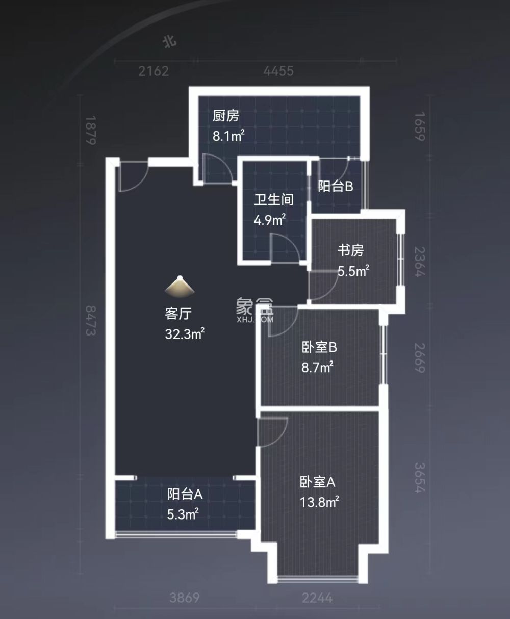 恒大华府  3室2厅1卫   59.80万