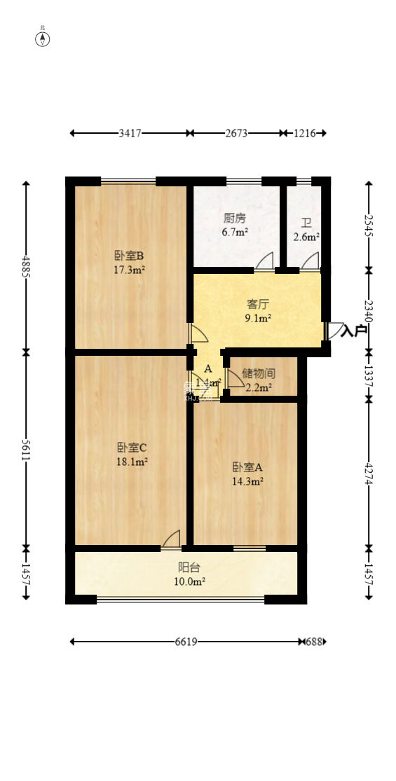 金隆家園（金隆小區(qū)）  3室1廳1衛(wèi)   48.00萬