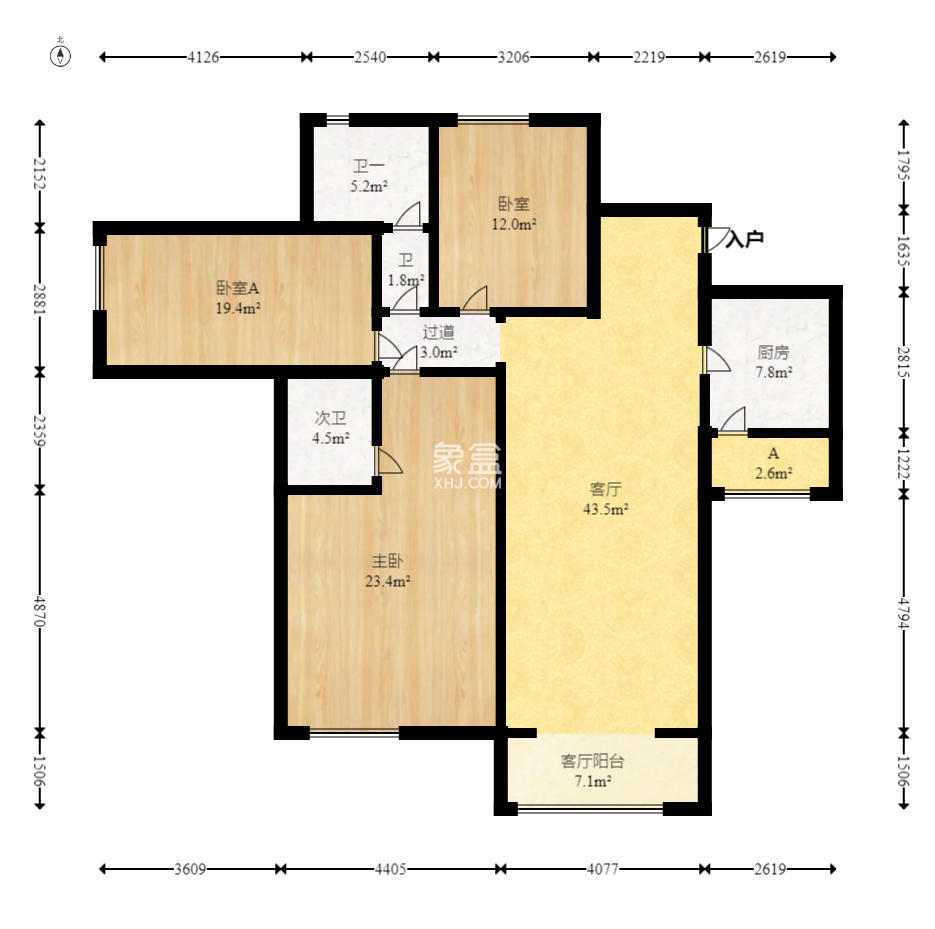 紫晶城  3室2厅2卫    98.8万 紫晶城  3室2厅2卫    98.8万户型图