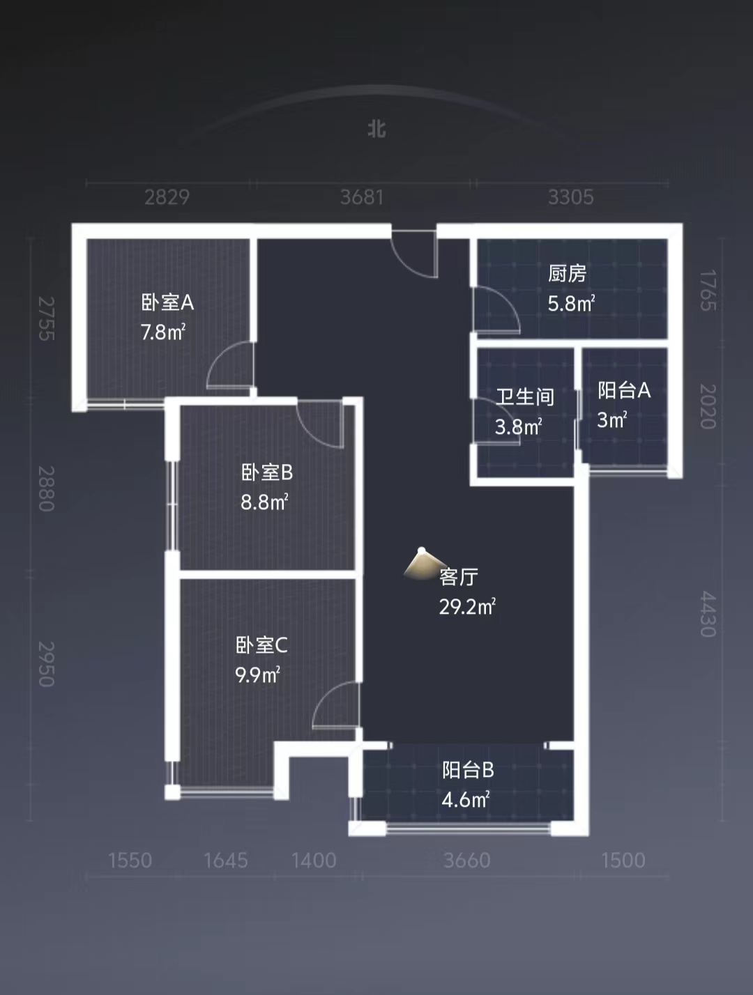 金水湾  3室2厅2卫   60.00万