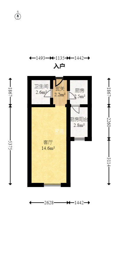 中建芙蓉工社  1室1厅1卫   22.00万