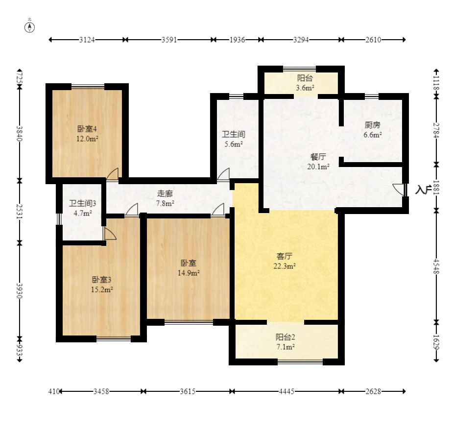 映悦星府 4室2厅2卫 78.8万 映悦星府 4室2厅2卫 78.8万户型图