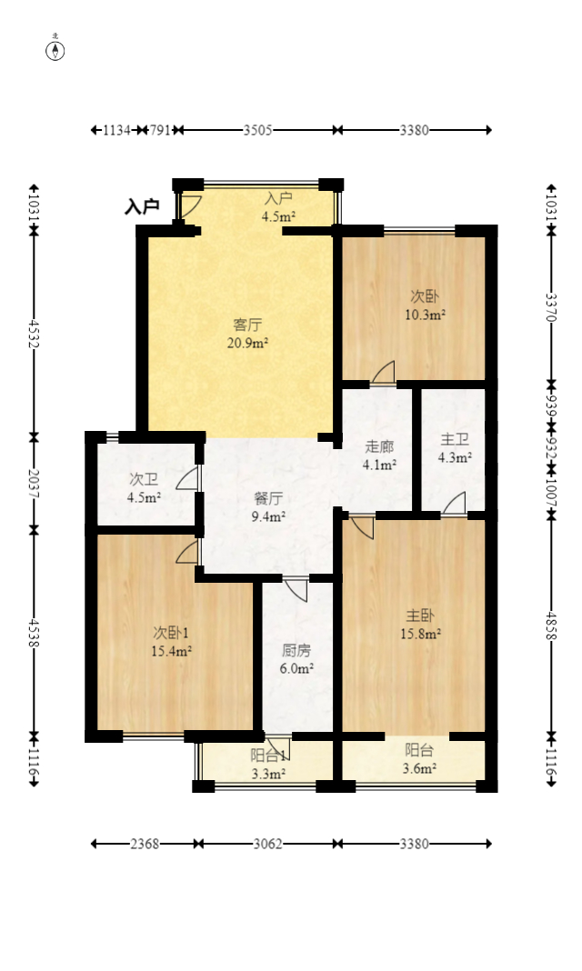 铭盛檀香洲  3室2厅2卫    159.8万 铭盛檀香洲  3室2厅2卫    159.8万户型图