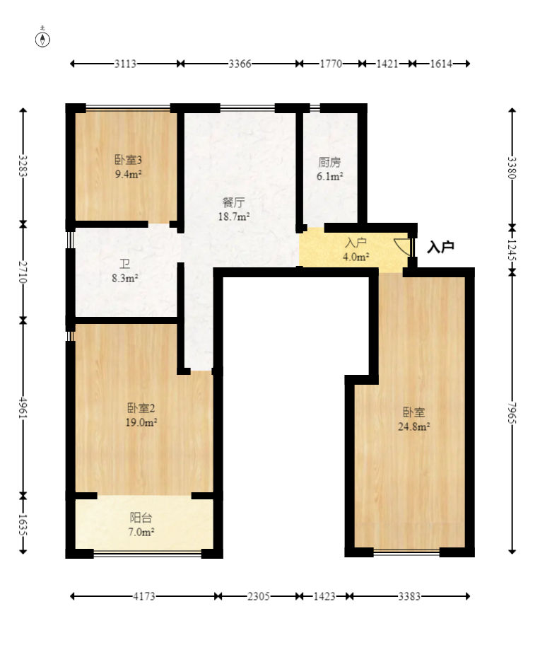 金輝優(yōu)步花園  3室2廳2衛(wèi)    86.0萬(wàn)