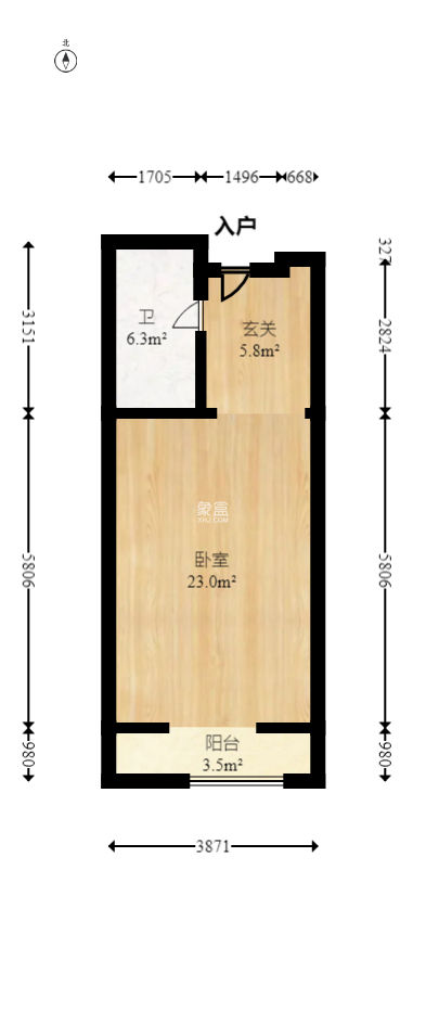 綠城高爾夫小鎮(zhèn)  1室1廳1衛(wèi)   22.00萬(wàn)