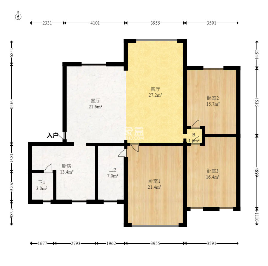 马王堆陶瓷建材新城  3室2厅2卫   90.00万