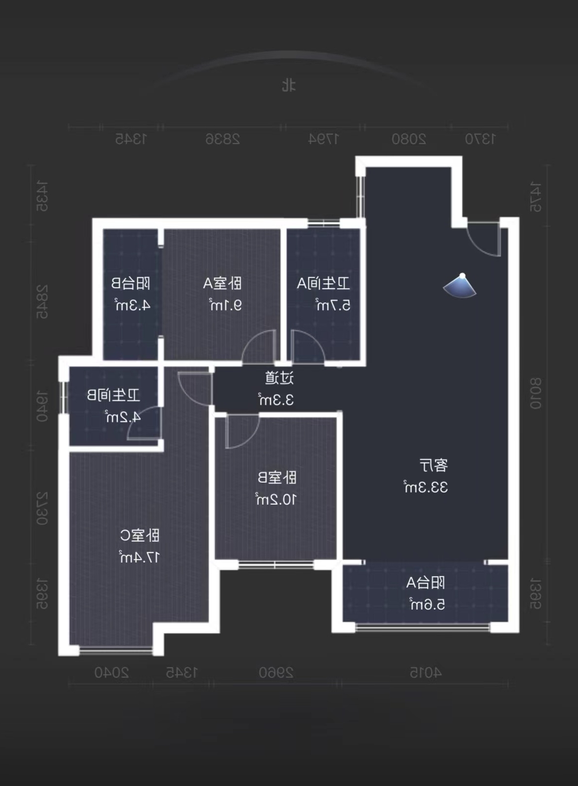 西郡佳园  3室2厅2卫   44.00万