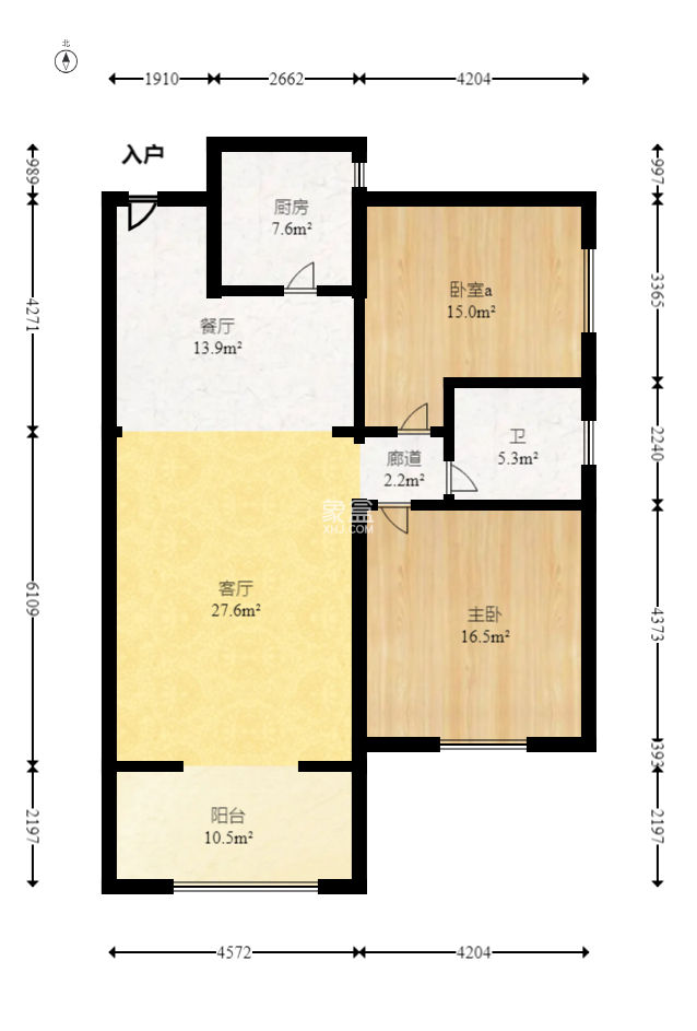 麓景裕園  2室2廳1衛(wèi)   81.00萬