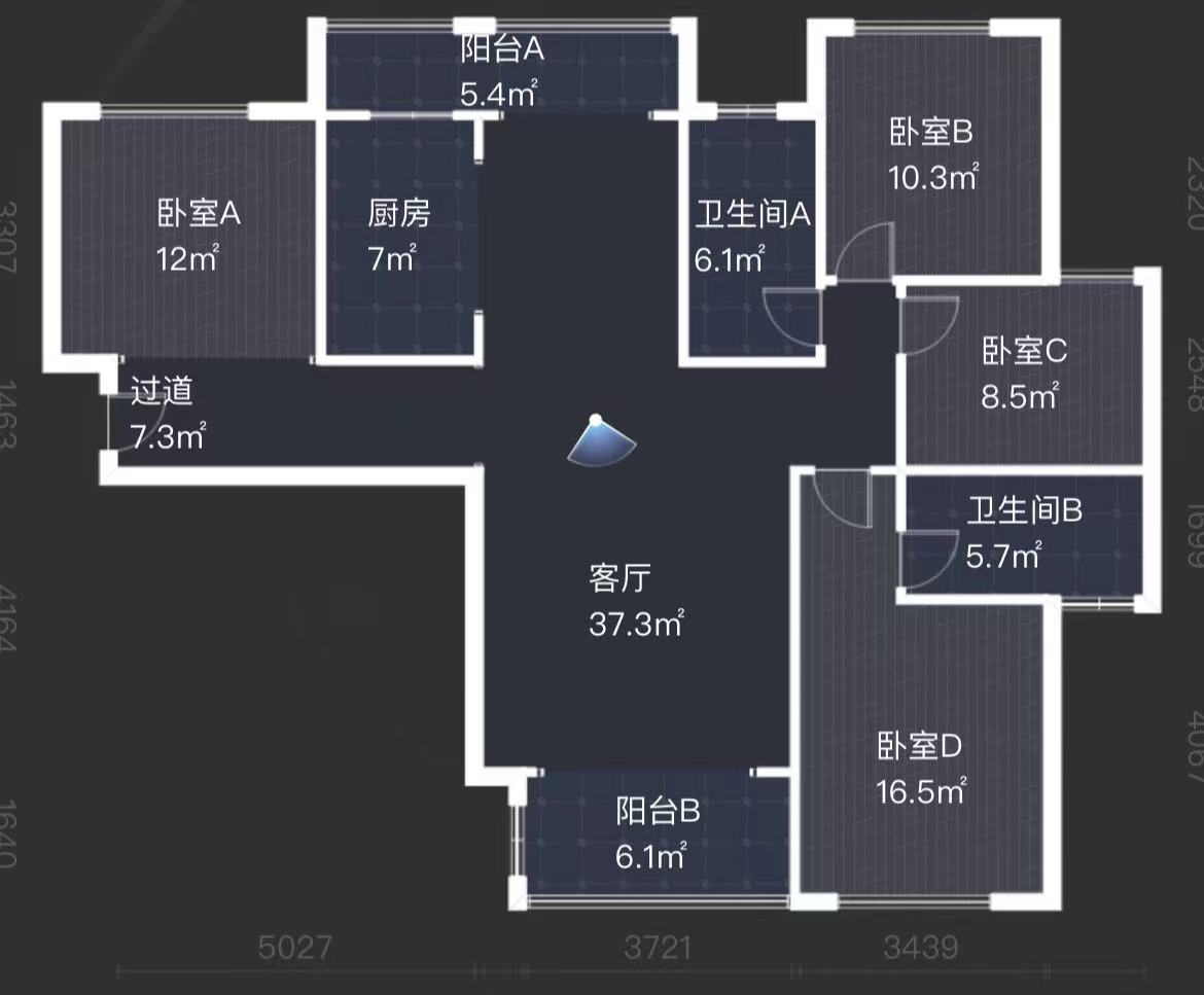 中泰财富湘江 4室2厅2卫 120.0万 中泰财富湘江 4室2厅2卫 120.0万室内图