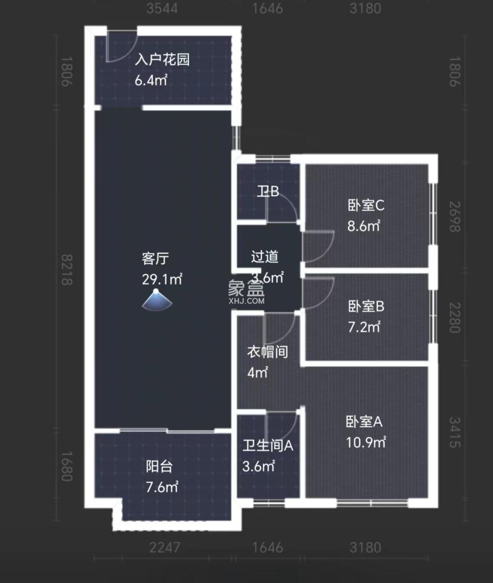 滨江花园  3室2厅1卫    50.0万