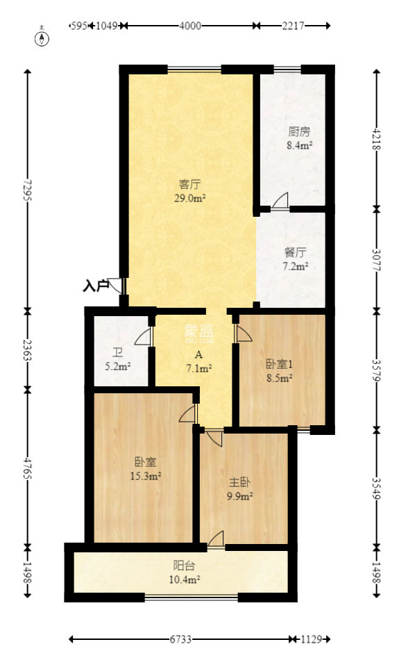安全厅宿舍阳光小区（湘湖渔场阳光小区)  3室2厅1卫   85.00万