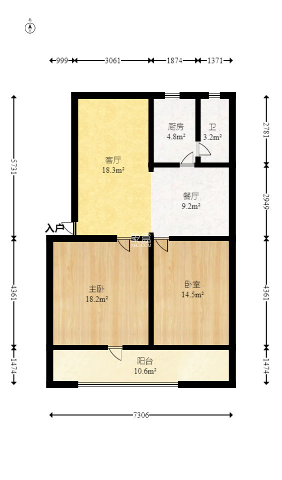 职院街LG曙光宿舍  2室1厅1卫   75.00万