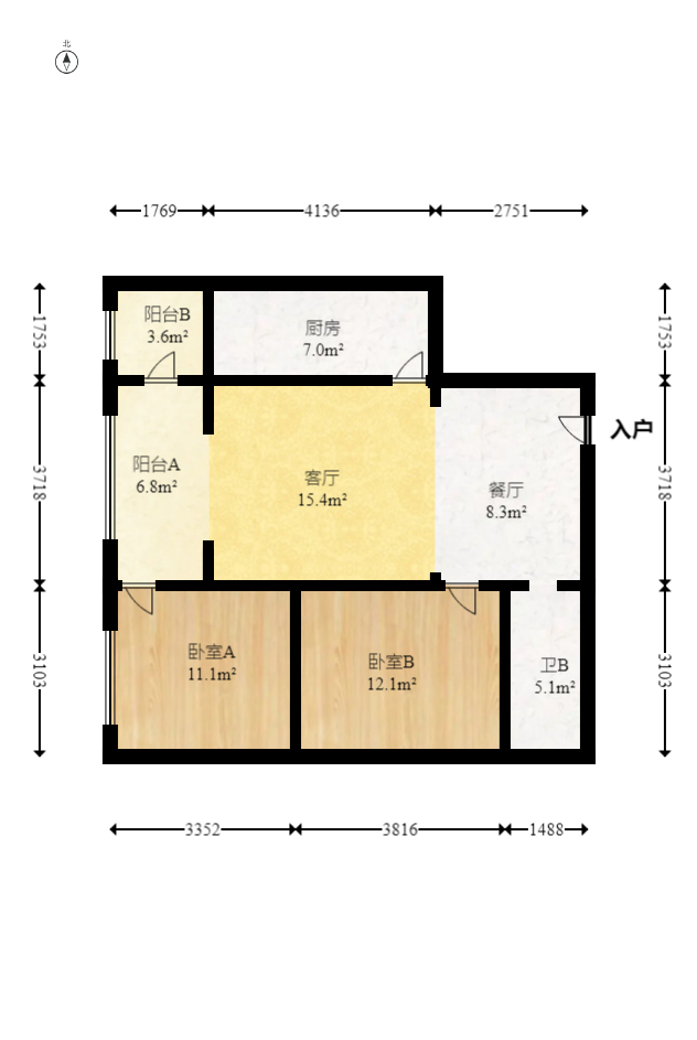 世纪桃花苑  3室2厅1卫    45.0万 世纪桃花苑  3室2厅1卫    45.0万户型图