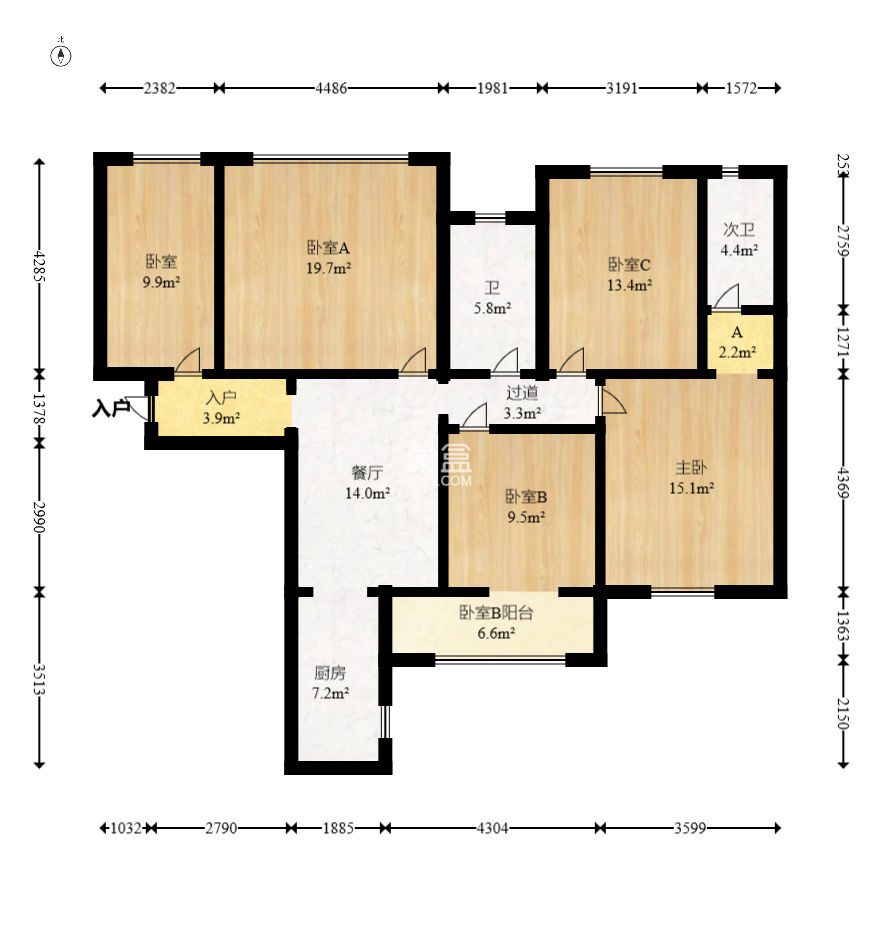 紫晶城  4室2厅2卫    68.8万