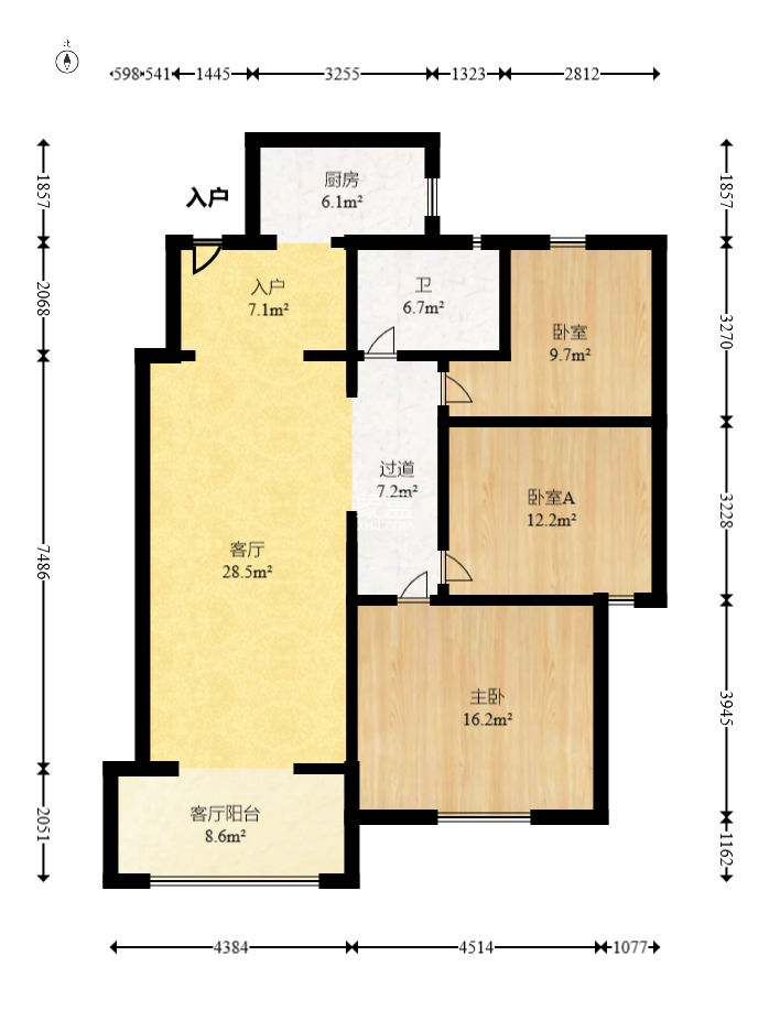紫晶城  3室2厅1卫    65.8万