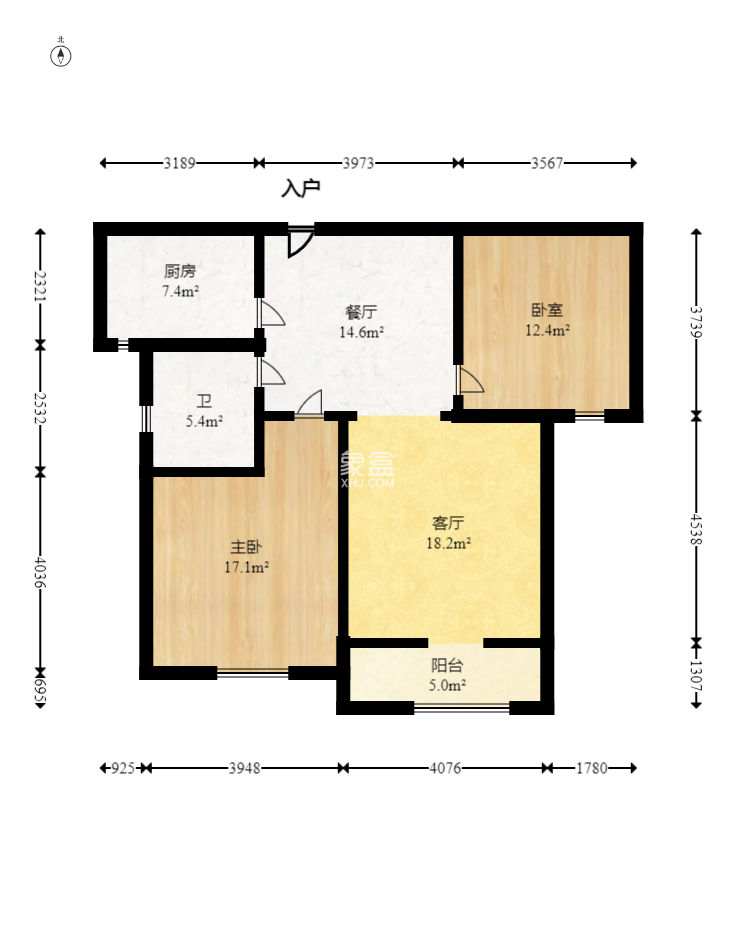 圆梦完美生活  1室2厅1卫    43.0万