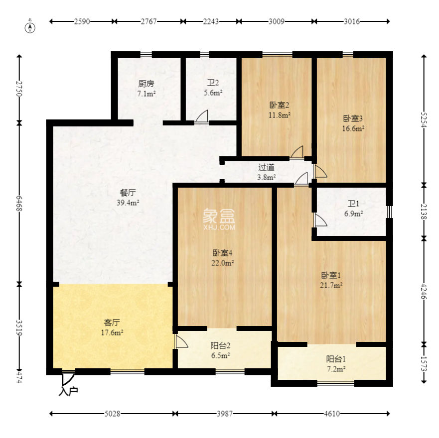 长征花园  4室2厅2卫   78.00万