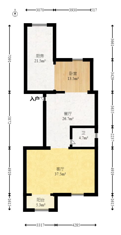 五矿沁园金城（春和景园）  4室2厅2卫   448.00万室内图1