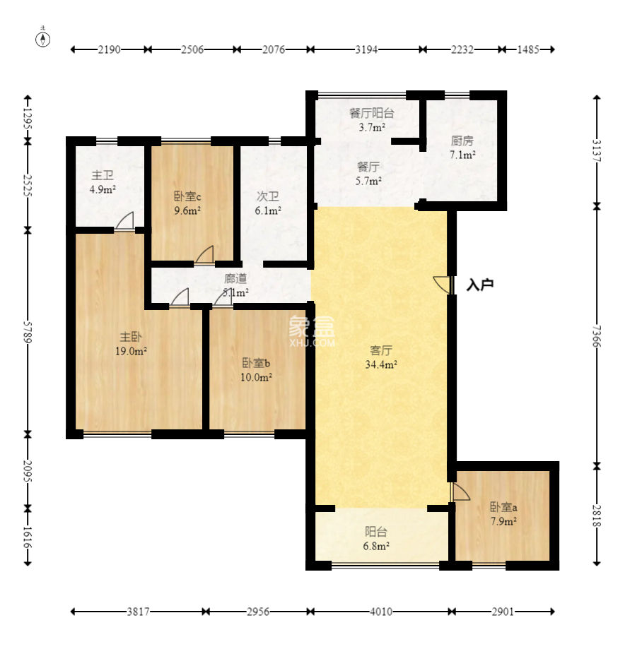 招商华发依云曦城  4室2厅2卫    129.0万