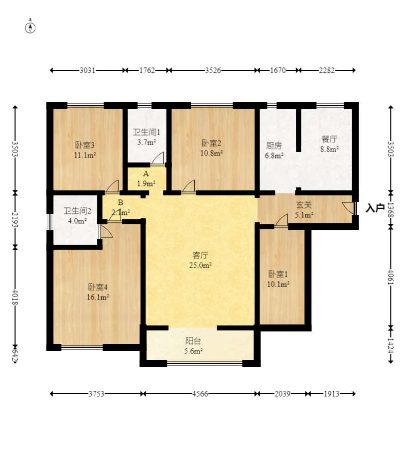 润和之悦(金泽园) 3室2厅2卫 100.0万 润和之悦(金泽园) 3室2厅2卫 100.0万户型图