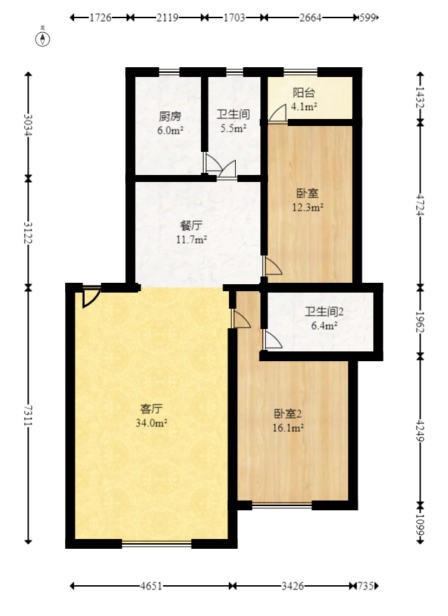 泉塘小区  2室2厅1卫    42.8万 泉塘小区  2室2厅1卫    42.8万户型图
