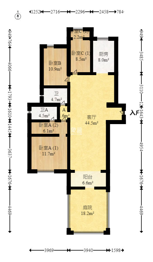 万科里梅溪郡  3室2厅2卫   193.00万