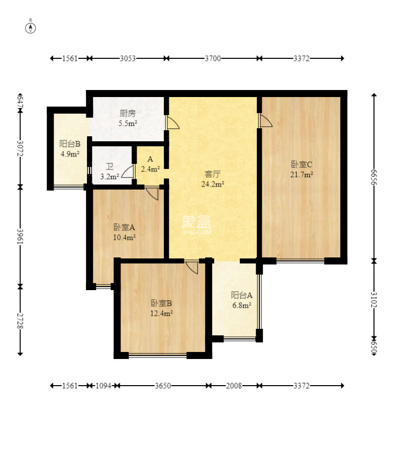 悦湖山  3室2厅1卫    79.0万