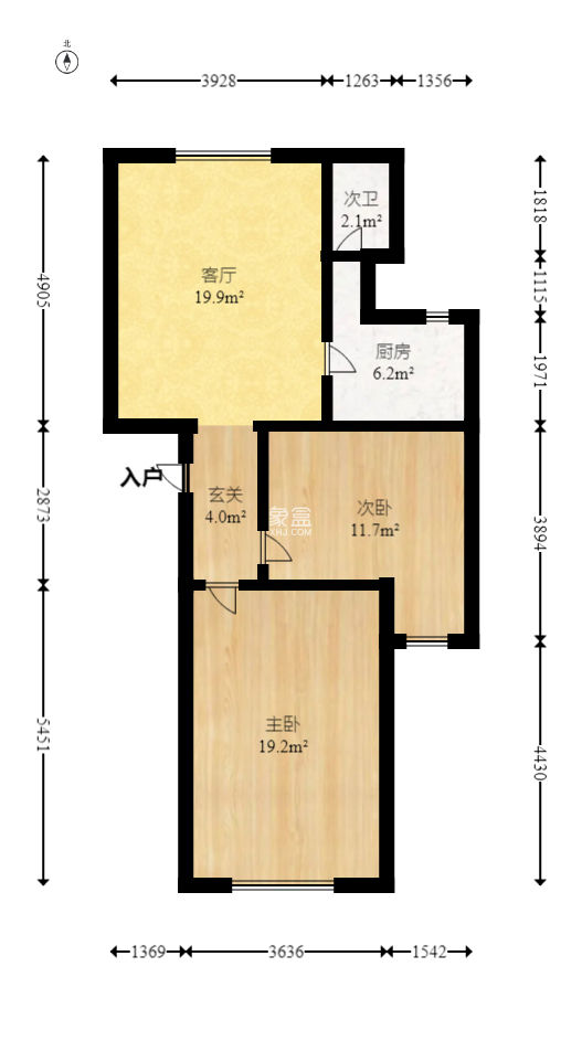 枫林美景  2室2厅1卫   70.80万