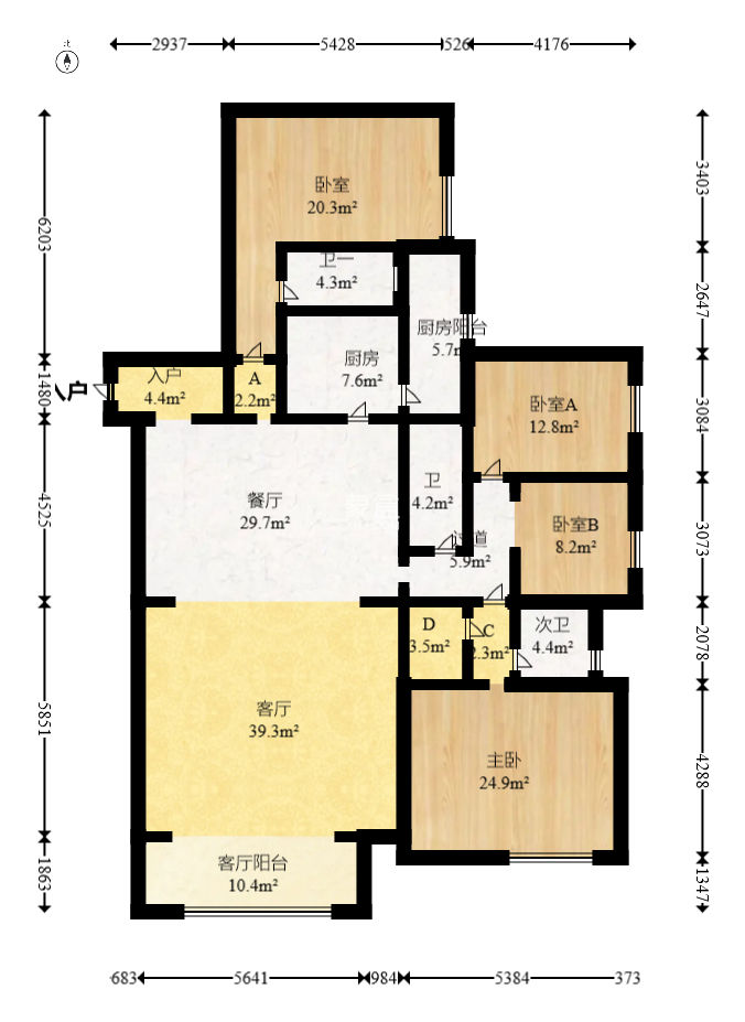 碧桂園威尼斯城  3室2廳1衛(wèi)   74.00萬