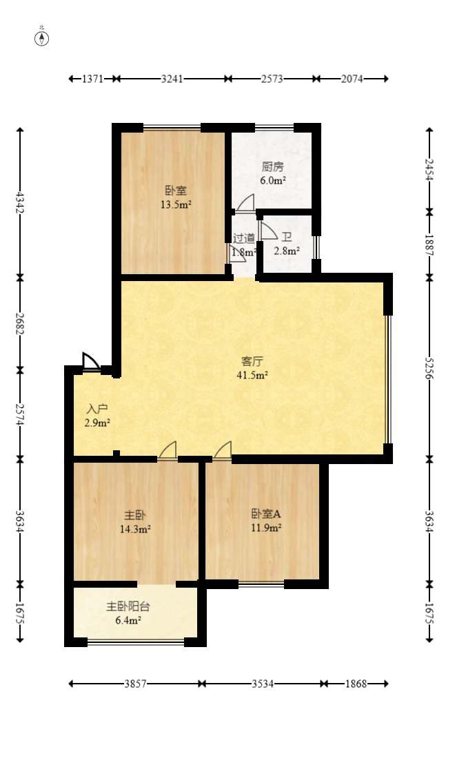湘绣城 3室2厅1卫 46.8万 湘绣城 3室2厅1卫 46.8万户型图