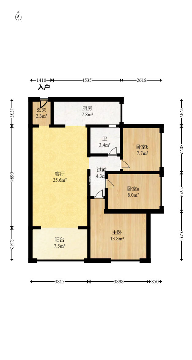 湖南报业文化城（米地亚家园）  3室2厅1卫    75.0万